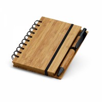 Caderno Com Capa de Bambu Personalizado 